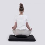 Cottoned Meditation Cushions with Washable Cover in Max Cotton 009 with model