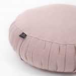 Cottoned pink linen zafu