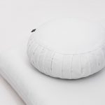 Cottoned zafu and zabuton meditation cushions with organic cotton filling