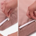 Cottoned Headboard Cushion with Removable Cover - back detail