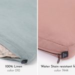 Cottoned Headboard Cushion with Removable Cover - color comparison