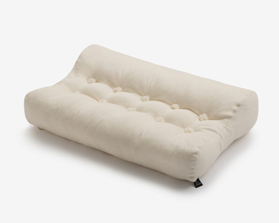 Oreiller ergonomique en coton biologique personnalisé
