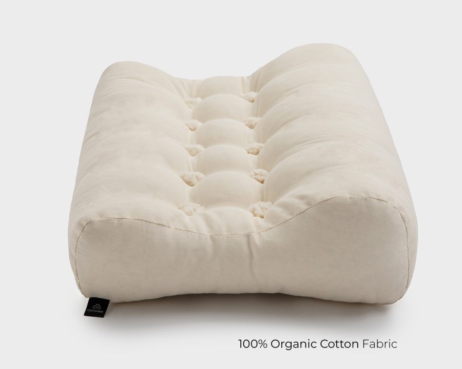 Custom Organic Cotton Ergonomic Pillow – Image 7