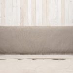 Cottoned non-tufted headboard front