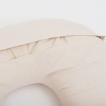 Cottoned nursing pillow zipper detail