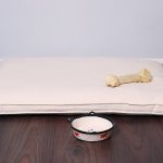 Cottoned-pillow-like-pet-bed-filled-with-organic-cotton-in-setting-front