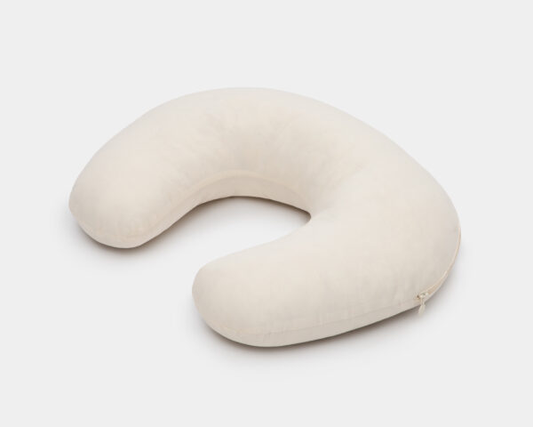 Cottoned nursing pillow with organic cotton filling