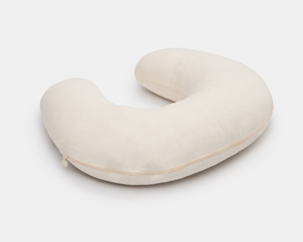 Cottoned nursing pillow with organic cotton filling