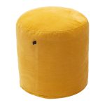 Cottoned ottoman pouf with organic cotton filling