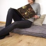 Cottoned-Grey-Tufted-Cushion-filled-with-Organic-GOTS-Cotton-SALE