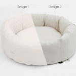 Cottoned Organic Cotton Round Pet Bed - design 1 vs 2