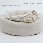 Cottoned Organic Cotton Round Pet Bed - design 2 details