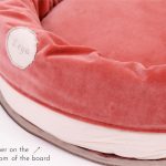 Cottoned round pet bed with organic cotton filling (2)