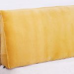 Cottoned triangular headboard cushion with removable cover