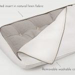Cottoned Thick Triangular Headboard Cushion with Removable Cover and Tufted Insert