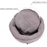 Cottoned cave pet bed filled with organic cotton - features