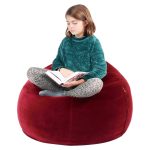 Cottoned Round Bean Bag with 100% Organic GOTS Certified Cotton Fill