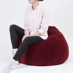 Cottoned Round Bean Bag with 100% Organic GOTS Certified Cotton Fill (3)