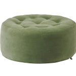 Cottoned Tufted Round Pouf Table