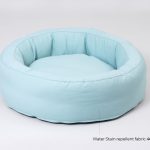 Cottoned round pet bed with water and stain repellent fabric 4670 cover