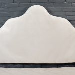 Organic Cotton Curved Headboard Cushion with Removable Cover