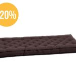 Cottoned Brown Tufted Cushion (sale)