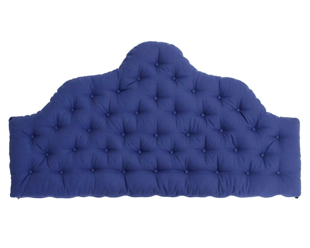 Custom Organic Cotton Curved Tufted Headboard Cushion