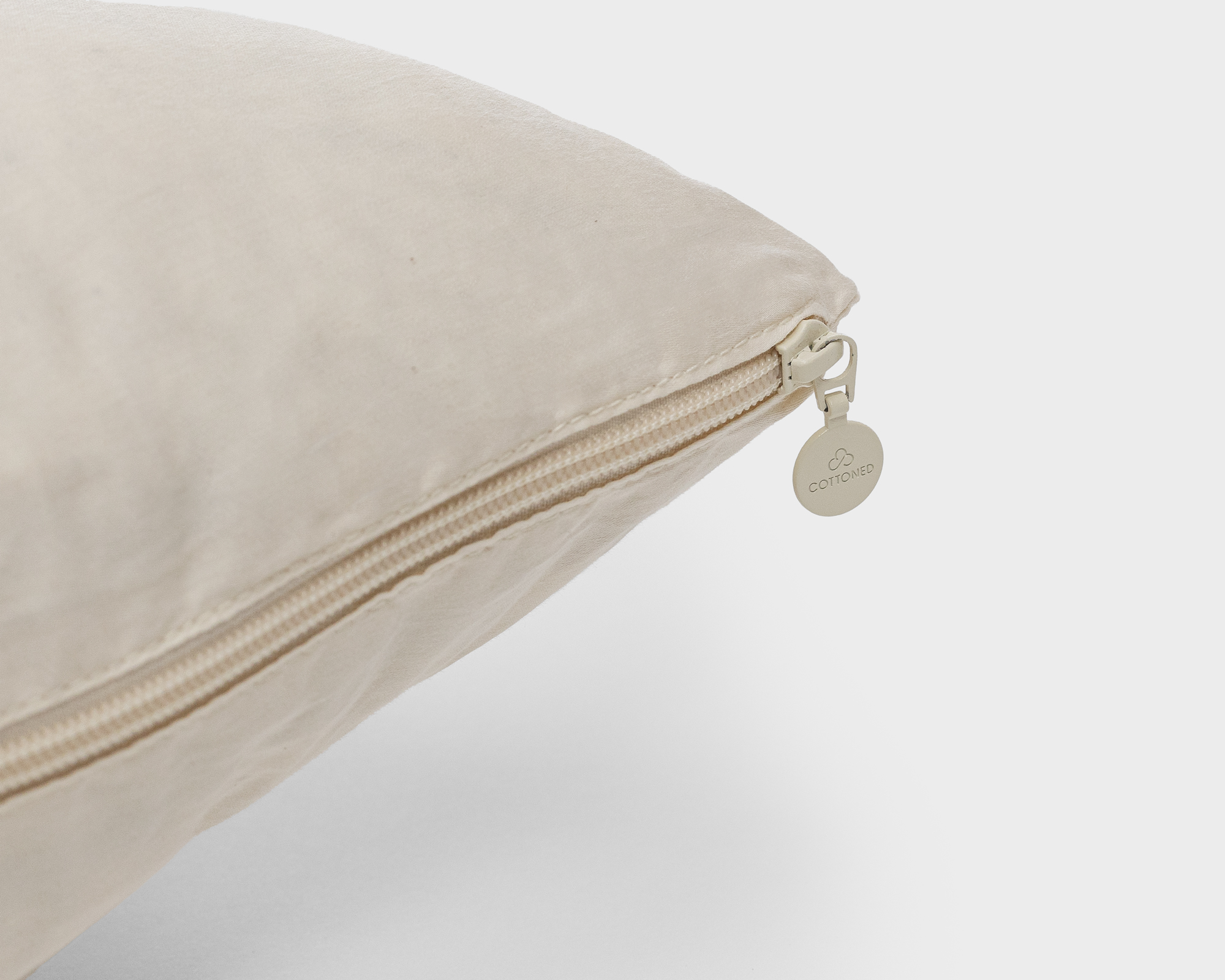 Cotton Pillow zipper